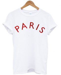 paris font t-shirt