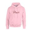 peach font hoodie