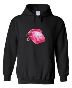 pink telephone hoodie