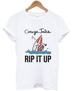 orange juice rip it up t-shirt