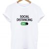 social distancing on t-shirt