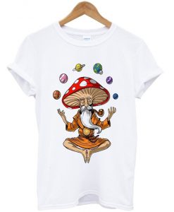 magic mushroom buddha t-shirt