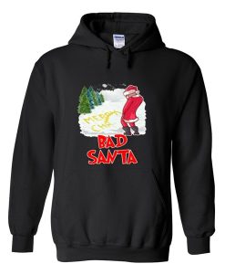 Bad Santa Coming For You Black Hoodies