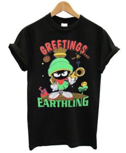 Marvin the Martian Greetings Earthlings T-Shirt