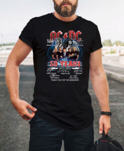 ACDC Band 50th Anniversary 1973 - 2023 Signature T-Shirt